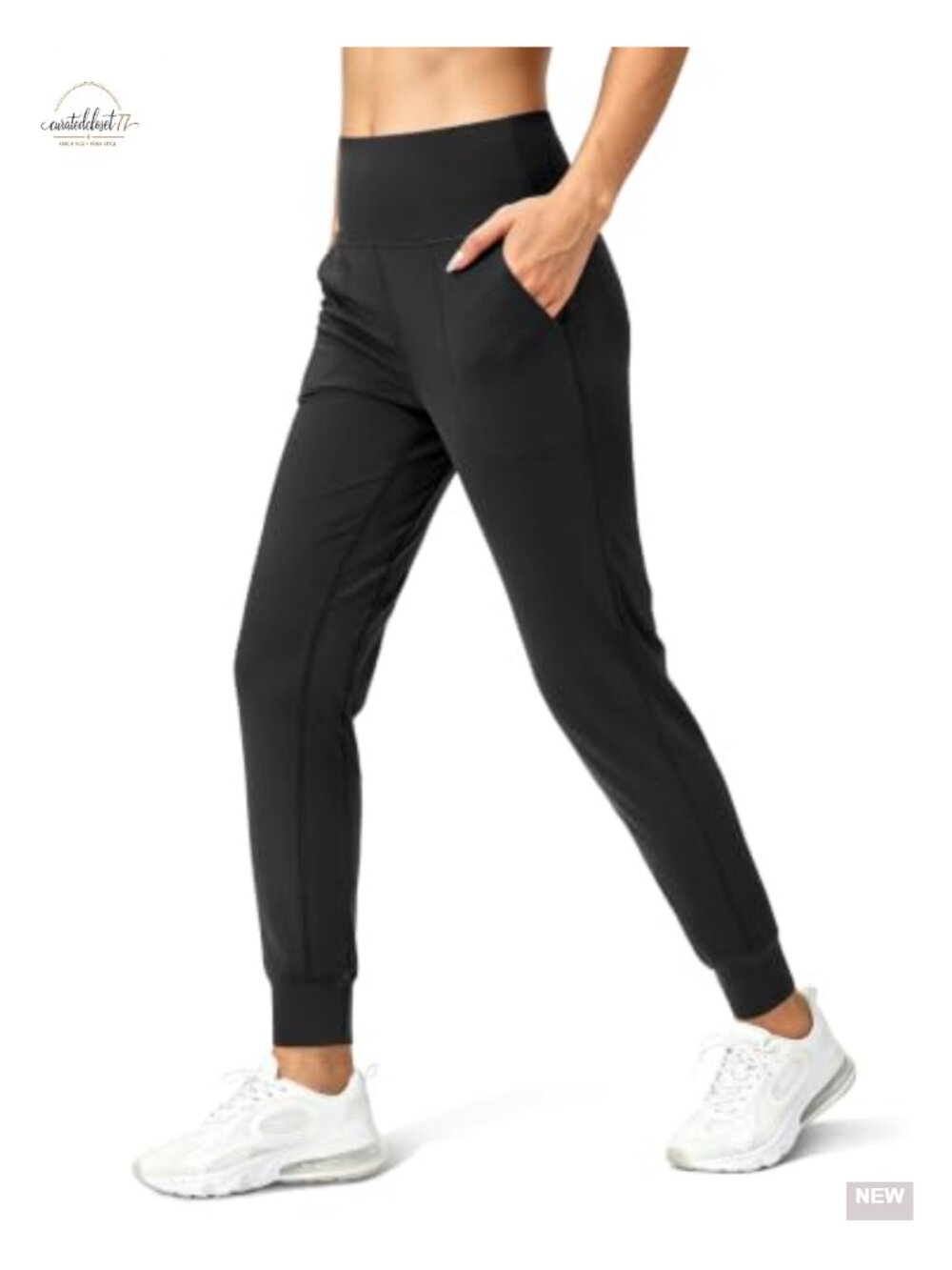 Women's High Waisted Joggers with Pockets Tapered Yoga Pants